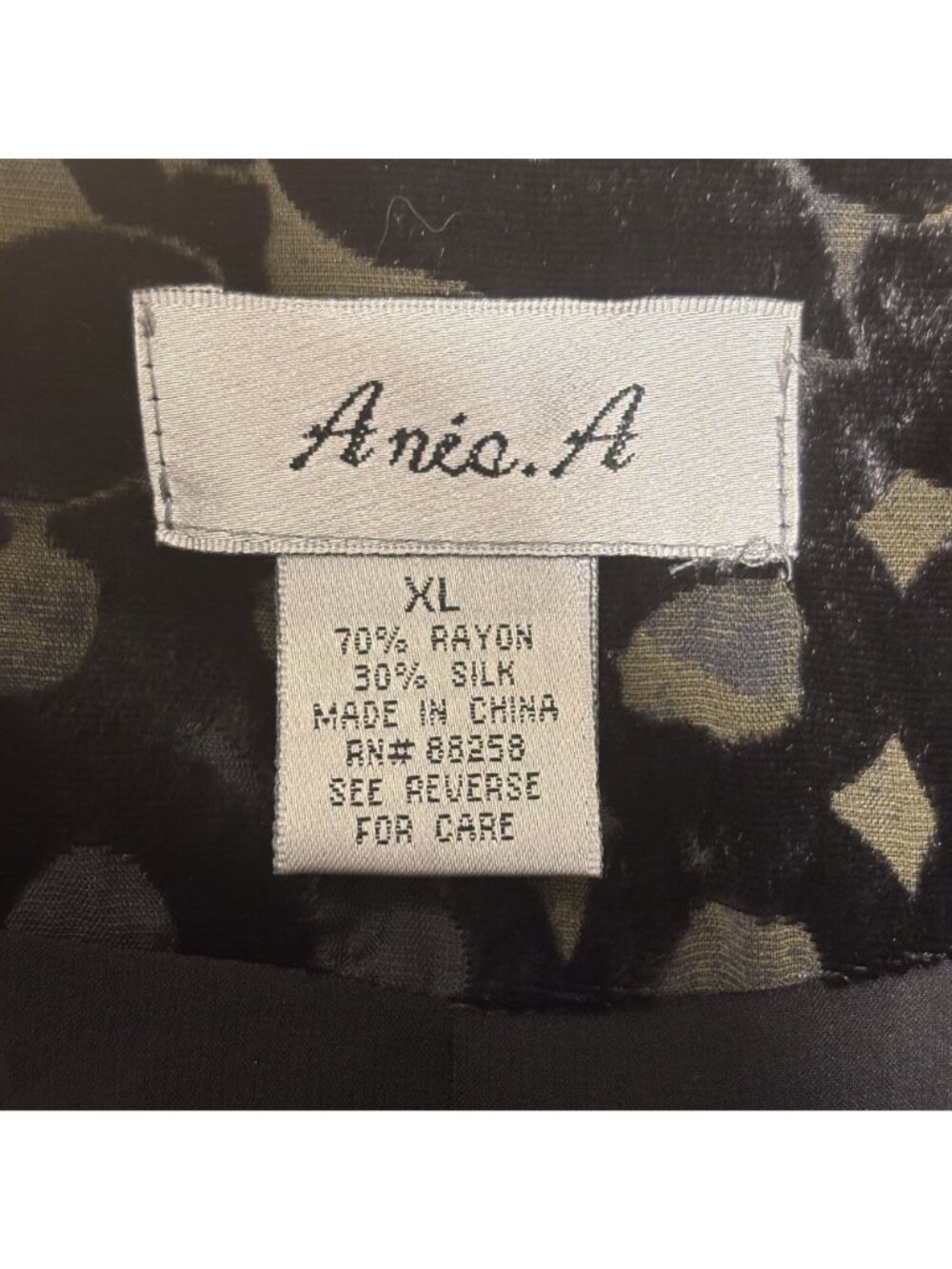 Elegant Anis.A Velvet & Silk Blend Asymmetrical Drape Jacket XL Black/Green - Picture 11 of 12